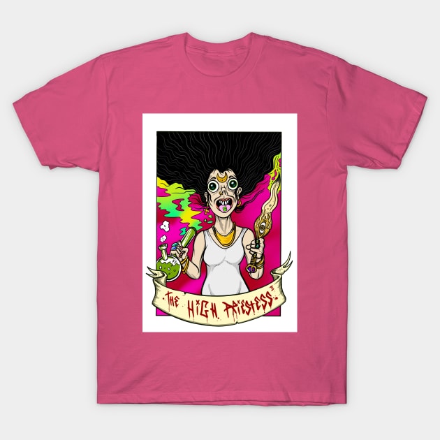 High Priestess tarot T-Shirt by Brownlazer
